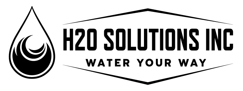H2O Solutions Logo in black.