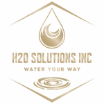 H2O Solutions Logo in Gold