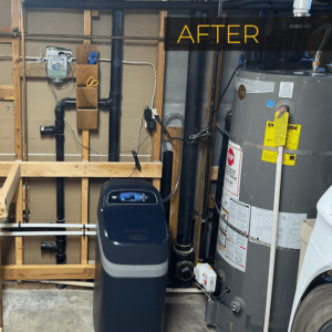 H2O Solutions EcoWater filtration system installation after photo