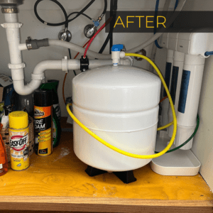 H2O Solutions EcoWater reverse osmosis drinking water system after photo