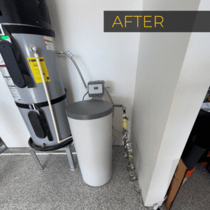 H2O Solutions EcoWater filtration system installation after photo