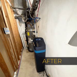 H2O Solutions water softener installation after photo
