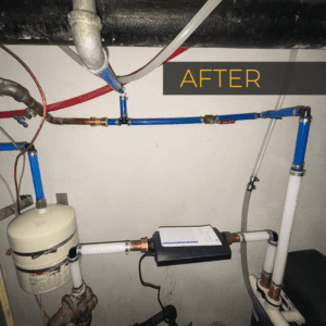 H2O Solutions water softener installation after photo