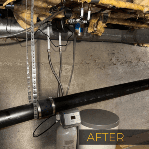 H2O Solutions water conditioning system installation after photo