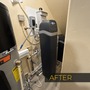 H2O Solutions EcoWater filtration system installation after photo