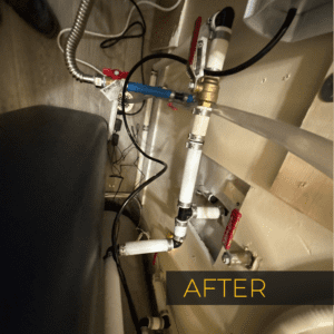 H2O Solutions EcoWater filtration system installation after photo