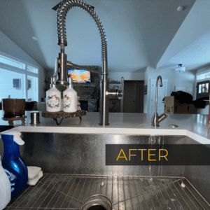 H2O Solutions EcoWater filtration reverse osmosis drinking water system installation after photo