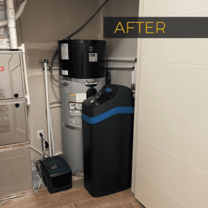 H2O Solutions EcoWater filtration system installation after photo