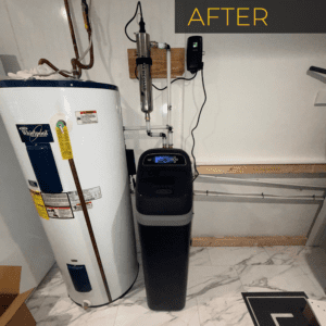H2O Solutions EcoWater filtration system installation after photo
