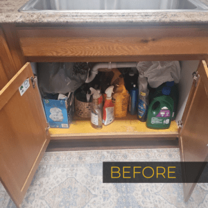 H2O Solutions EcoWater reverse osmosis drinking water system installation before photo