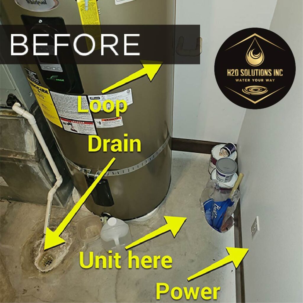 Before photo of an install completed in November of 2025