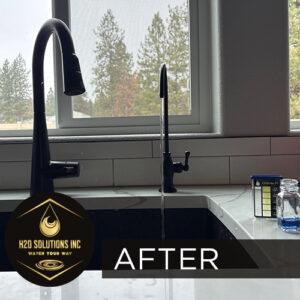 H2O Solutions Reverse Osmosis System Faucet install after photo, completed in November of 2025