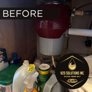 H2O Solutions install before photo completed in November of 2025