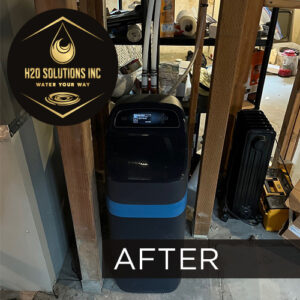 H2O EcoWater water softener install after photo completed November 2025