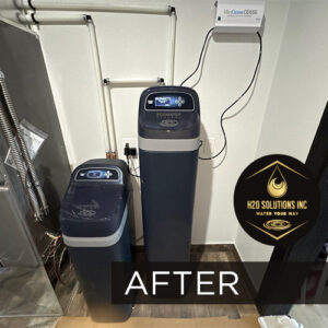 H2O Solutions EcoWater water softener and conditioner installation. Completed in December of 2025.