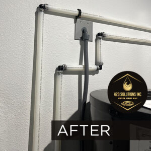 H2O Solutions EcoWater water softener and conditioner installation. Completed in December of 2025.