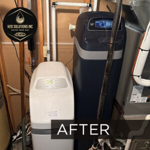 H2O Solutions EcoWater Whole-Home Water Softener after installation photo