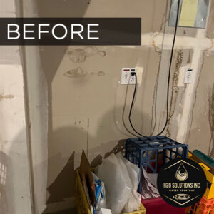 H2O Solutions point-of-entry whole-home water softener system before installation photo